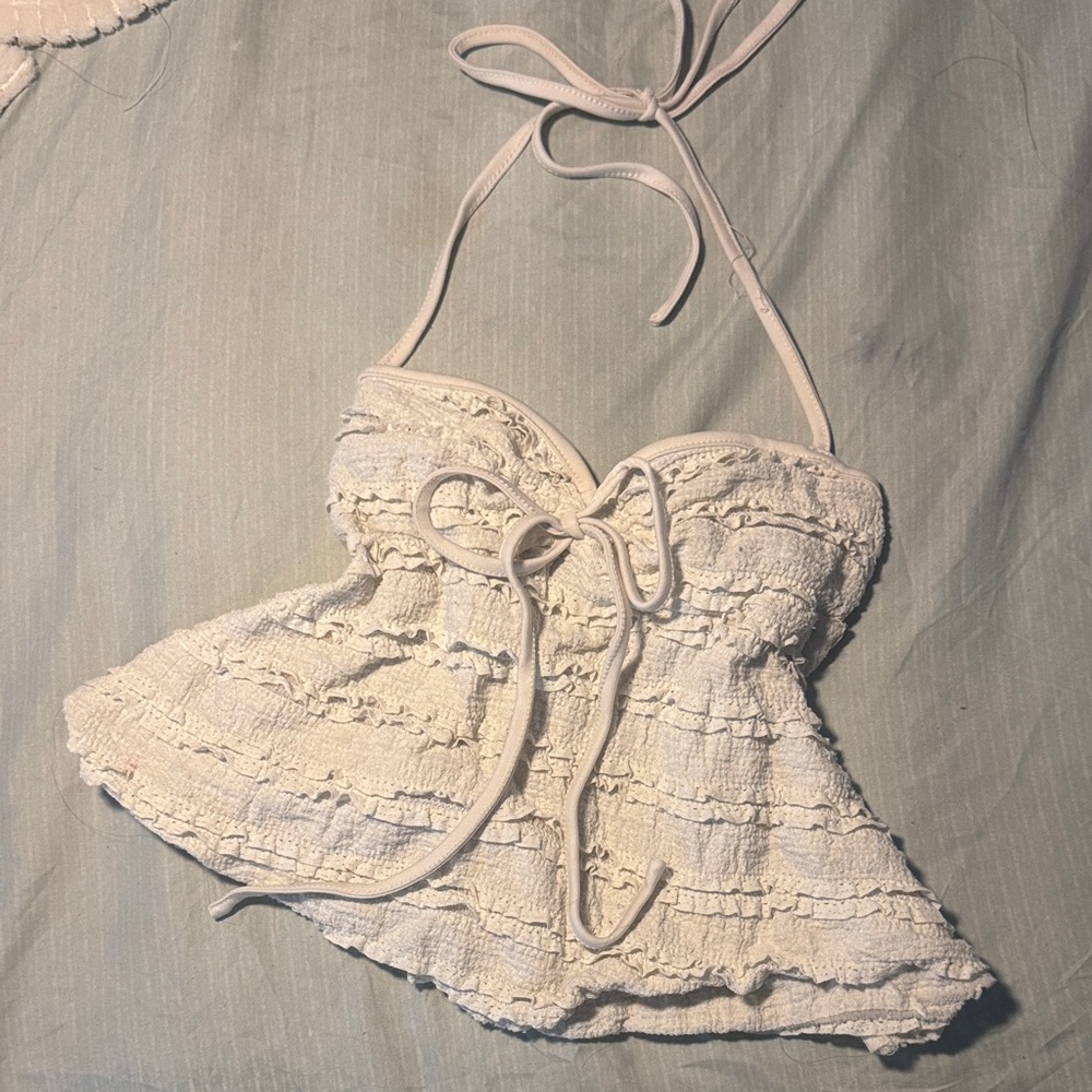 Elegant Cream Textured Camisole